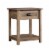 Sauder County Line End Table in Salt Oak Perspective: front