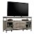 Sauder Canal Street Northern Oak Metal 60  TV Stand Perspective: front
