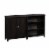 Sauder County Line ® Storage Console TV Stand in Estate Black Perspective: front