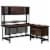 Sauder Briarbrook® L-Shaped Computer Desk in Barrel Oak Perspective: front