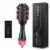 Renewgoo Hot Air Hair Straighten Curl Styling Dryer Comb Blower Brush, Pink Perspective: front