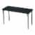 Sudden Comfort Vinyl Rectangular Folding Table - Black Lace Perspective: front