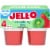 Jell-O Strawberry Kiwi Sugar Free Jello Cups Gelatin Snack Perspective: front