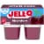 Jell-O Black Cherry Sugar Free Jello Cups Gelatin Snack Perspective: front