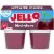 Jell-O Black Cherry Sugar Free Jello Cups Gelatin Snack Perspective: front