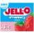 Jell-O Strawberry Artificially Flavored Zero Sugar Low Calorie Gelatin Dessert Mix, Box Perspective: front