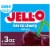 Jell-O Black Cherry Artificially Flavored Zero Sugar Low Calorie Gelatin Dessert Mix, Box Perspective: front
