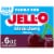 Jell-O Black Cherry Artificially Flavored Zero Sugar Gelatin Dessert Mix, Family Size, Box Perspective: front