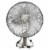 Vornado Silver Swan Vintage Oscillating Fan - Brushed Nickel Perspective: front