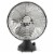 Vornado Silver Swan S Vintage Oscillating Fan - Matte Black Perspective: front