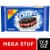 Oreo Mega Stuf Chocolate Sandwich Cookies Family Size Perspective: front