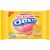 Oreo Strawberry Frosted Donut Sandwich Cookies Perspective: front
