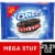 OREO Mega Stuf Chocolate Sandwich Cookies Party Size Perspective: front