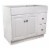 Wyndham 36-Inch 2-Door Bathroom Wood Vanity Without Top in White Perspective: front