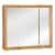 Richland 36-Inch Wood Medicine Cabinet in Nutmeg Oak Perspective: front