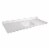 Camilla 61 in. Cultured Marble Vanity Top in Solid White with Basin Perspective: front