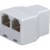 RCA White 2-Line Phone Splitter Jack TP270WHR Perspective: front