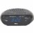 RCA USB Charging Clock Radio - Black Perspective: front