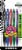 Zebra Z-Grip Retractable Ballpoint 1.0mm Assorted 5pk Perspective: front