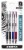 Zebra Pen F-301 Ballpoint Stainless Steel Retractable Pen, Fine Point, 0.7mm, Assorted Ink, 4-Count Perspective: front