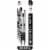 Zebra F-301 Fine Point Stainless Steel Ball Point Pen - Black Perspective: front