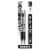 F-301 Ballpoint Stainless Steel Retractable Pen, Bold Point, 1.6mm, Black Ink, 2-Count Perspective: front