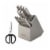 KitchenAid® Contour Silver Block Set Perspective: front