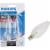 Philips DuraMax 25-Watt Candelabra Base B10.5 Blunt Tip Candle Light Bulbs Perspective: front