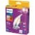 Philips 3.3-Watt (40-Watt) Candelabra Base Bent Tip Candle LED Light Bulbs Perspective: front