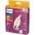 Philips 3.3-Watt (40-Watt) Medium Base Bent Tip Candle LED Light Bulbs Perspective: front