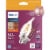 Philips 5.5-Watt (60-Watt) Candelabra Base Bent Tip Candle BA11 LED Light Bulbs Perspective: front