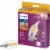 Philips 6.6-Watt (75-Watt) Candelabra Base Bent Tip LED Light Bulbs Perspective: front