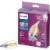 Philips 6.6-Watt (75-Watt) Candelabra Base Bent Candle Tip A11 LED Light Bulbs Perspective: front