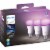Hue 562785 White & Color Ambiance A19 Bluetooth LED Smart Bulbs (3-Pack) Perspective: front