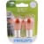 Philips LongerLife Miniature 1157NA LLB2 Light Bulbs Perspective: front