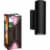 Hue 1746330V7 White & Color Ambiance Appear 1200-lumen Wall Lantern - Black Perspective: front