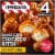 TGIF Honey BBQ Boneless Chicken Bites Frozen Snacks Perspective: front
