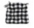 Brentwood Gingham Twill Buffalo Check Chair Pad - Black/White Perspective: front
