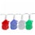 Sienna 20 Multi-Color Santa Claus LED Novelty Christmas Lights - 10 ft White Wire Perspective: front