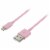 iLive iPhone Lightning Cable - Pink Perspective: front