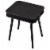 Square Speaker End Table - Black Perspective: front