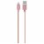 iLive Fabric Lightning Charging Cable - Pink Perspective: front