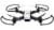 Skyrider Raven Drone with Wi-Fi Camera - White/Black Perspective: front