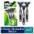 Gillette Mach3 Men's Sensitive Green 3-Blade Disposable Razors Perspective: front