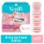 Gillette Venus ComfortGlide White Tea Women's Razor Blade Refills Cartridges Perspective: front