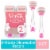 Gillette Venus Women's ComfortGlide White Tea Scented Moisture Bars 3-Blade Disposable Razors Perspective: front