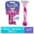 Gillette Venus Simply3 Colors Handles Women's 3-Blade Disposable Razors Perspective: front