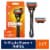 Gillette Fusion5 Men's 5-Blade Razors Handle and Blade Refill Cartridges Perspective: front