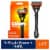 Gillette Fusion5 Men's 5-Blade Razors Handle and Blade Refill Cartridges Perspective: front