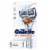 Gillette® SkinGuard Men's Razor Flex Handle + 1 Blade Refill Cartridge Perspective: front